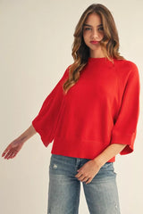 The Rowan Sweater Red