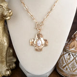 Hammered Cross Necklace