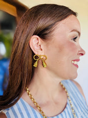 Bow w/Tassle Earrings