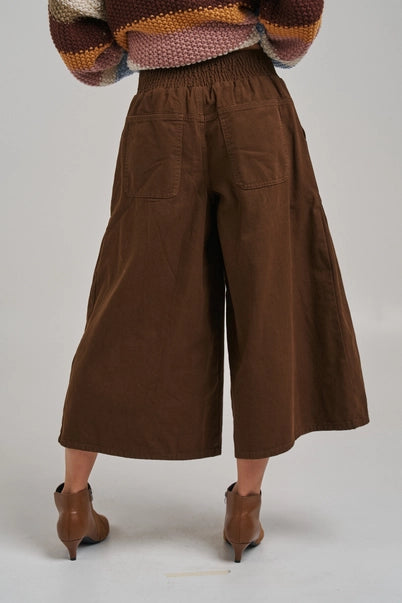 Play It Cool Wide Leg Pant Brown
