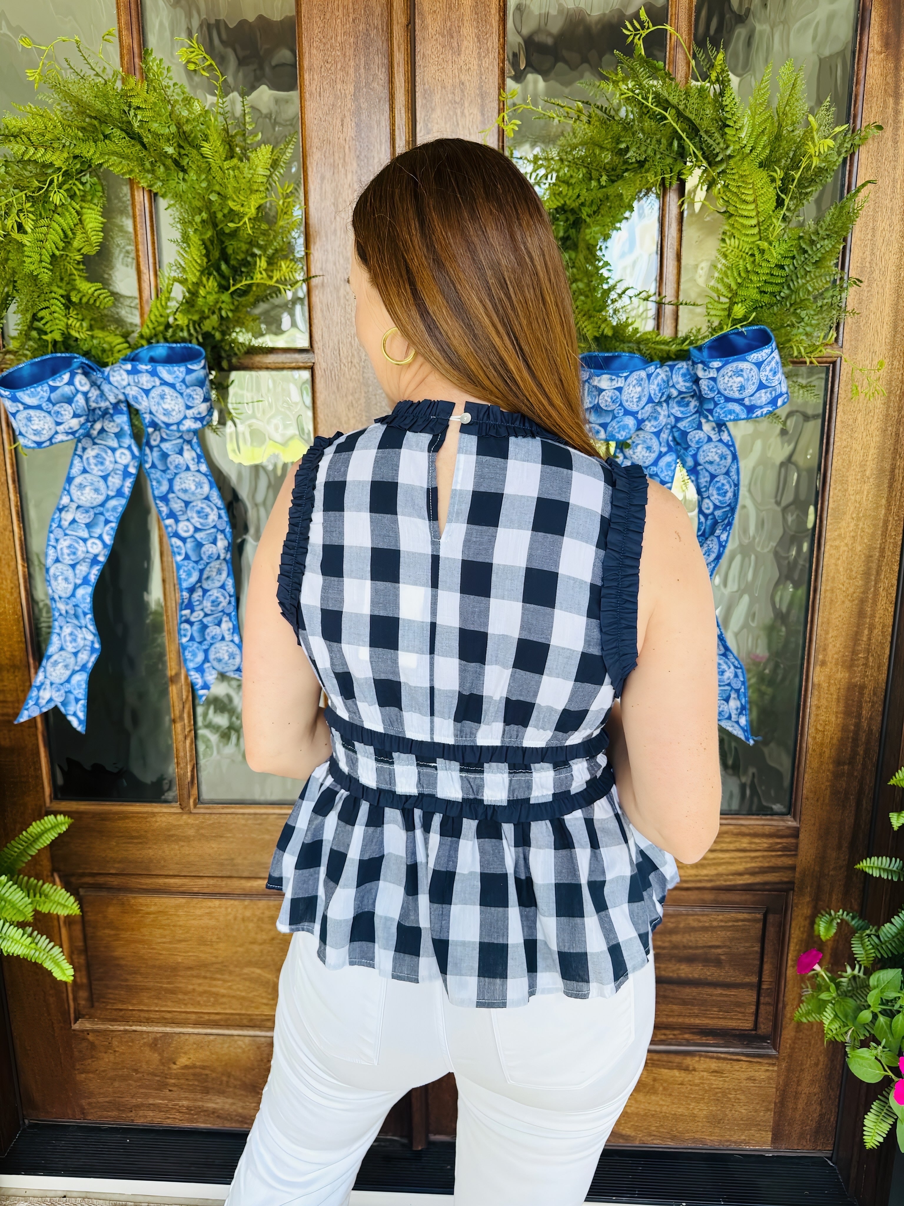The Grady Gingham Top