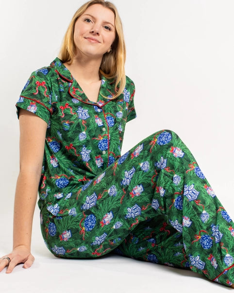 Spruce It Up Chinoiserie Christmas PJ's