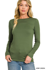 Brushed Microfiber Tee Olive