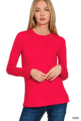 Brushed Microfiber Tee Red