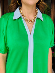 The Gretchen Dress Green