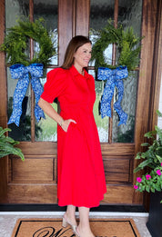 The Leighton Dress Red