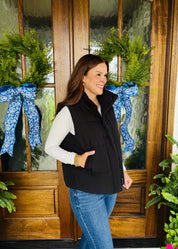 Black Puffer Vest