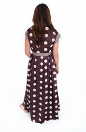 The Brown Dot Shirt Dress