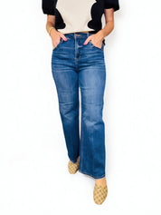 Risen Tummy Control High Ri Ankle Straight Crease Line