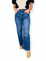 Risen Tummy Control High Ri Ankle Straight Crease Line