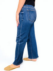 Risen Tummy Control High Ri Ankle Straight Crease Line