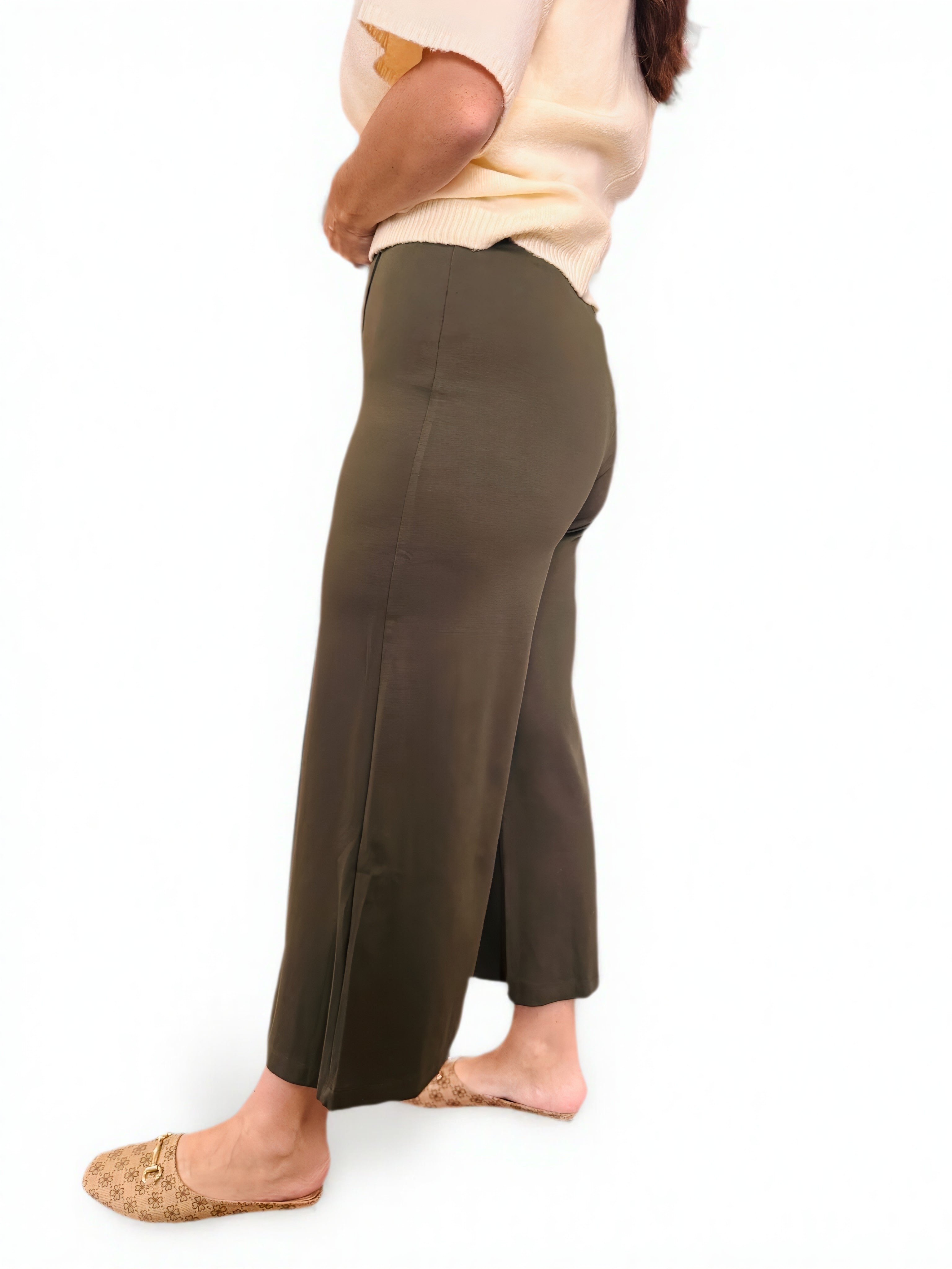 Olive Ponte Pants