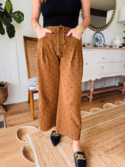 Brown Polka Dot Pants