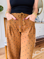 Brown Polka Dot Pants