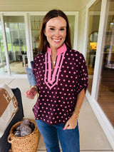 The Blair Polka Dot Top