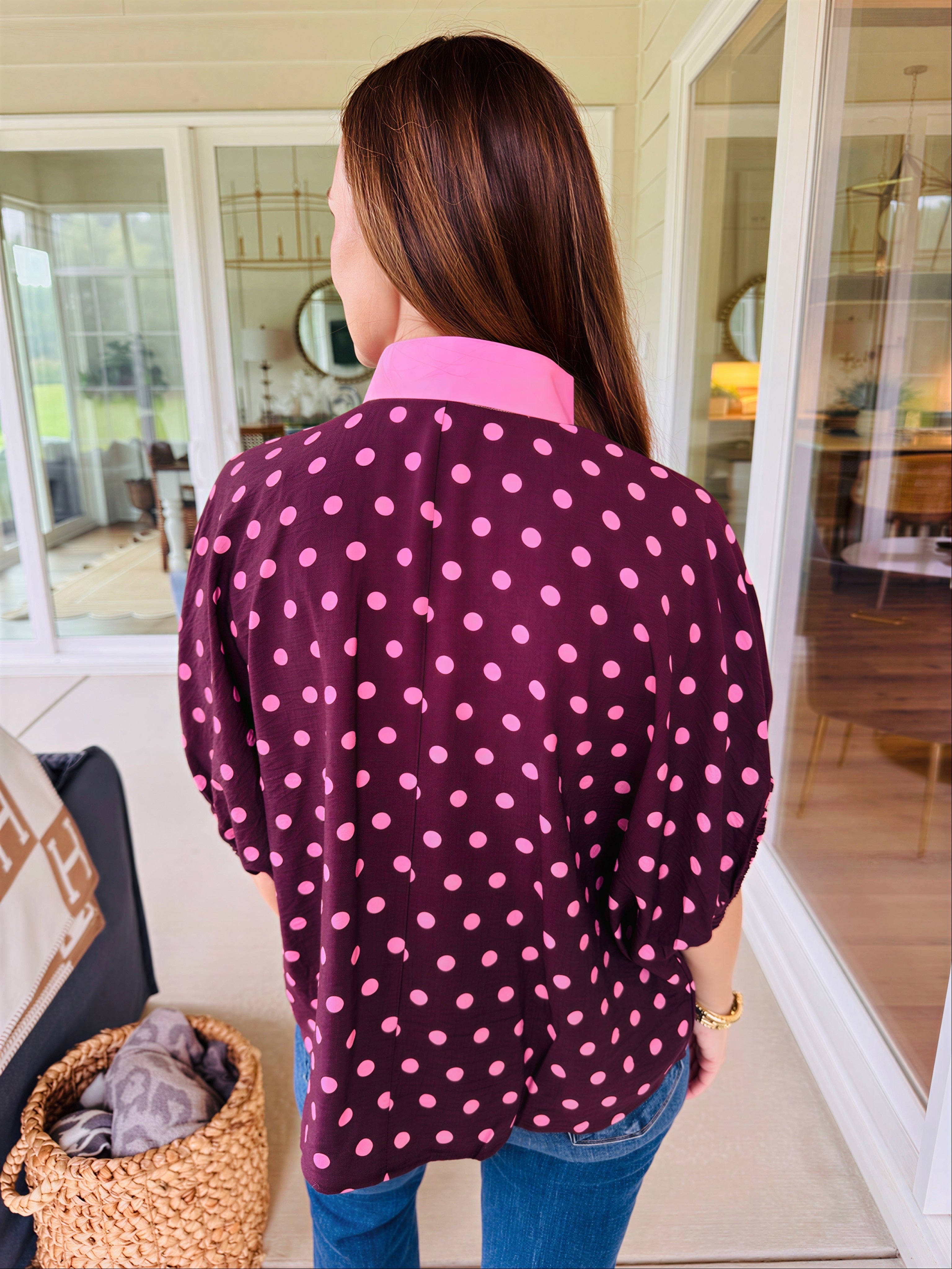 The Blair Polka Dot Top