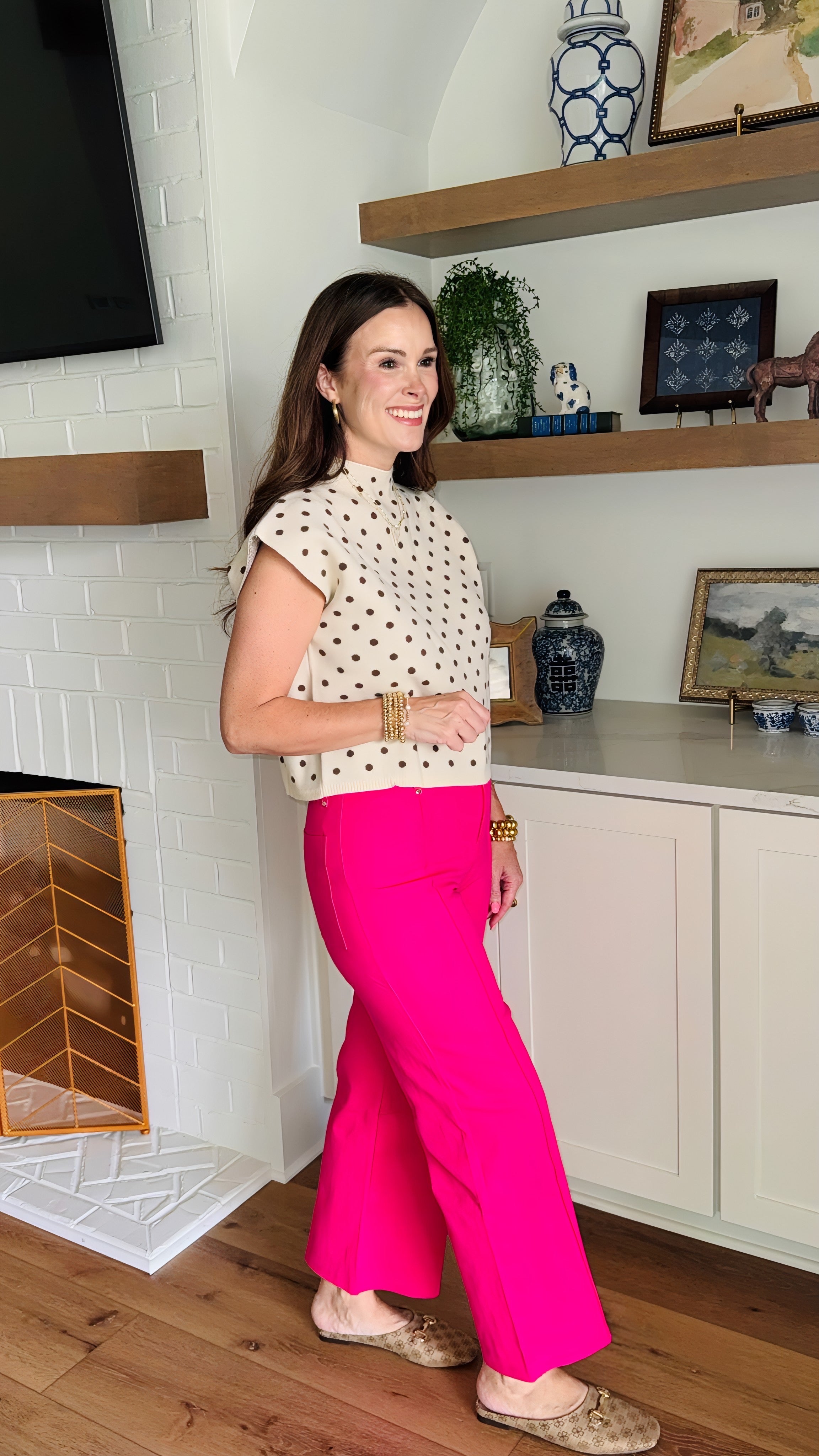 Hot Pink Wide Leg Pant