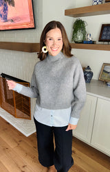 Social Saturday Grey Sweater