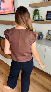 Avery Top Brown