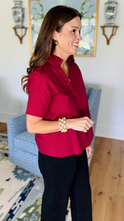 The Whitmore Top Burgundy