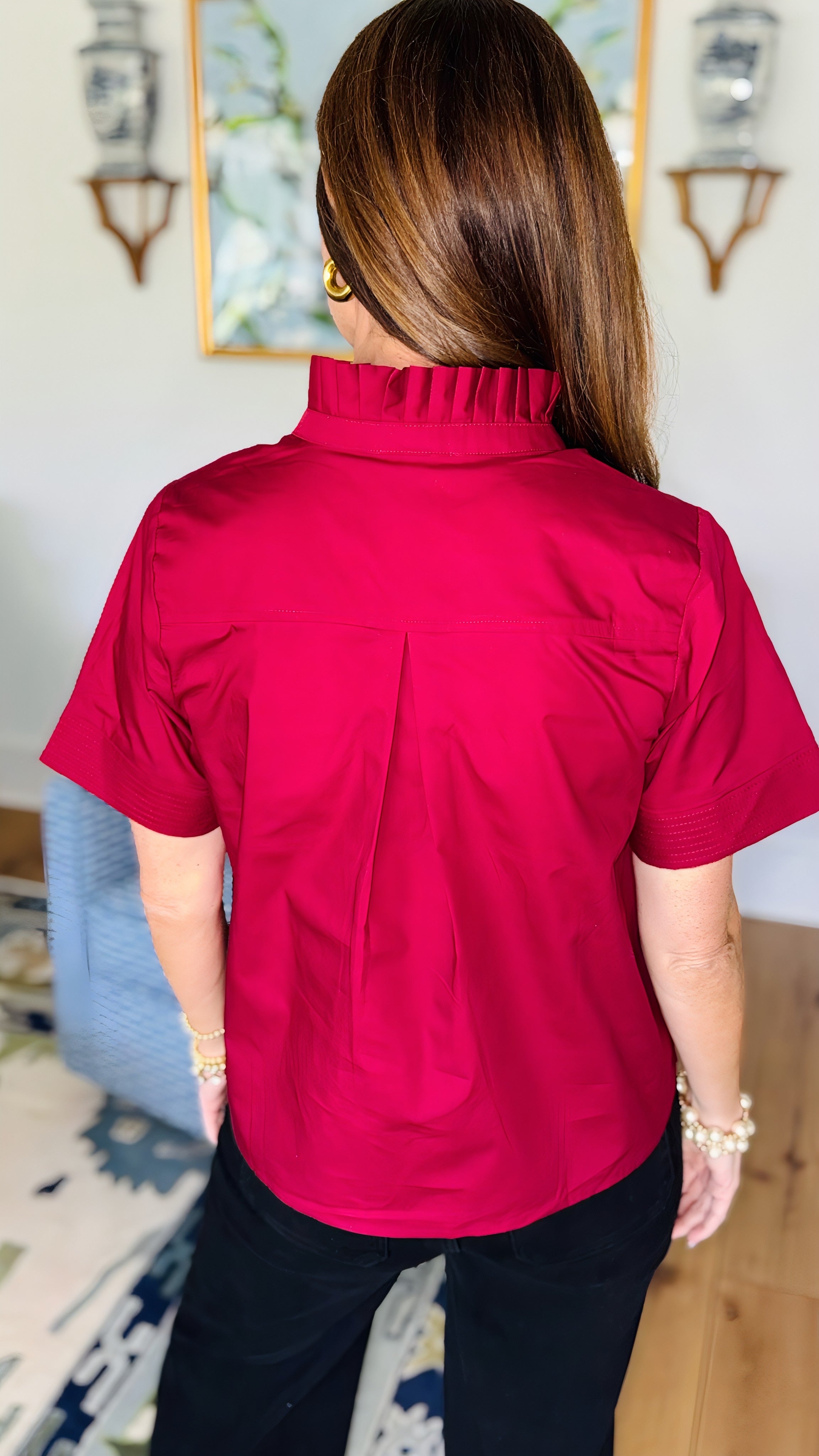 The Whitmore Top Burgundy
