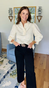 Ladies Who Lunch Ivory Top