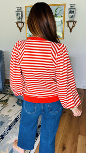 The Sweetgrass Brick Striped Top