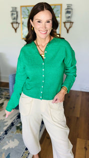 The Garden Party Green Cardigan