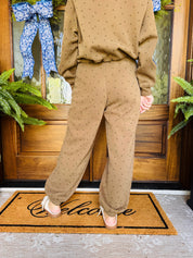 Star Print Brown Jogger