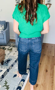 Risen Slouchy Cropped Barrel Jeans