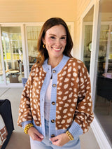 The Lillian Animal Print Cardigan