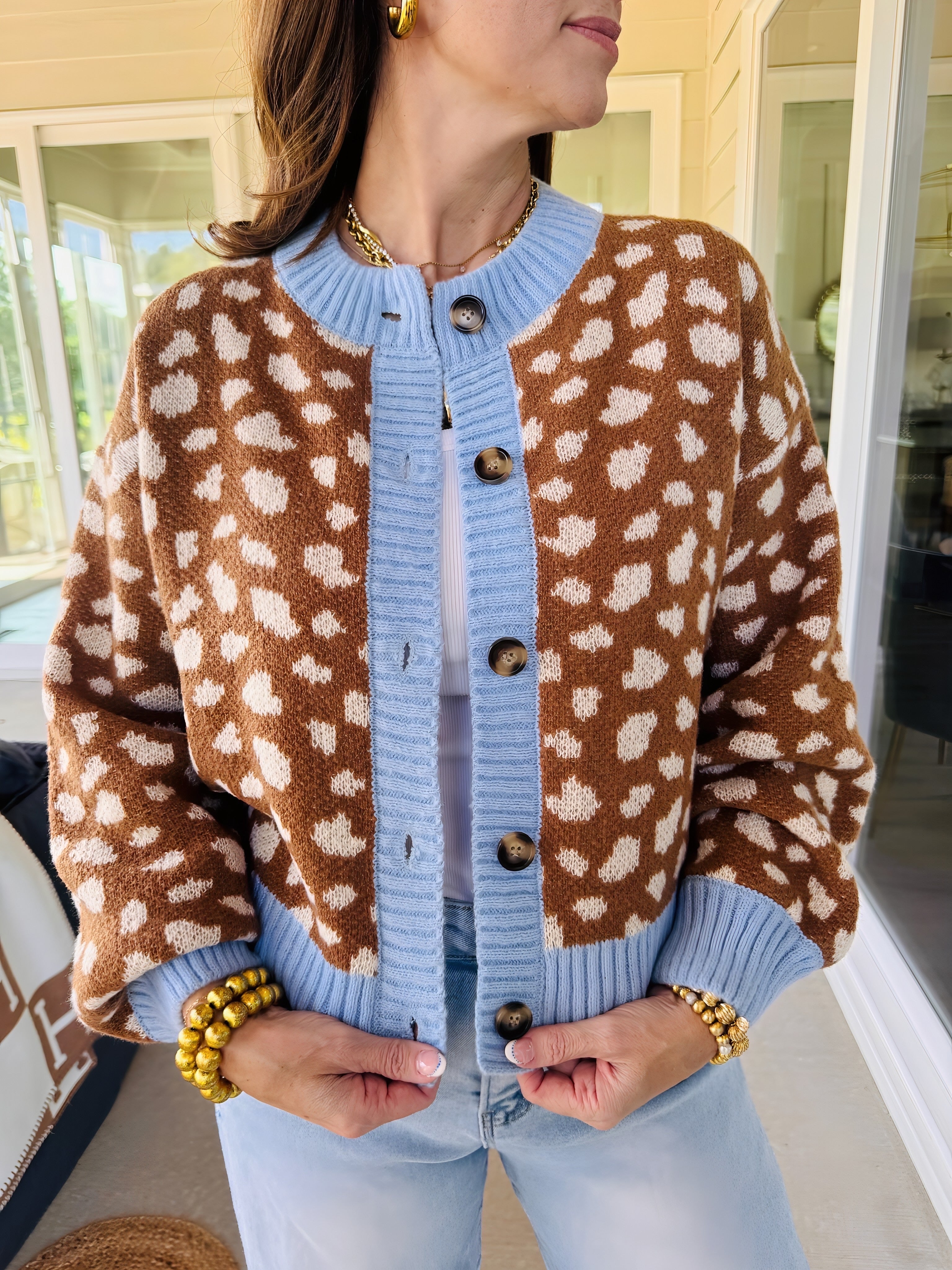 The Lillian Animal Print Cardigan