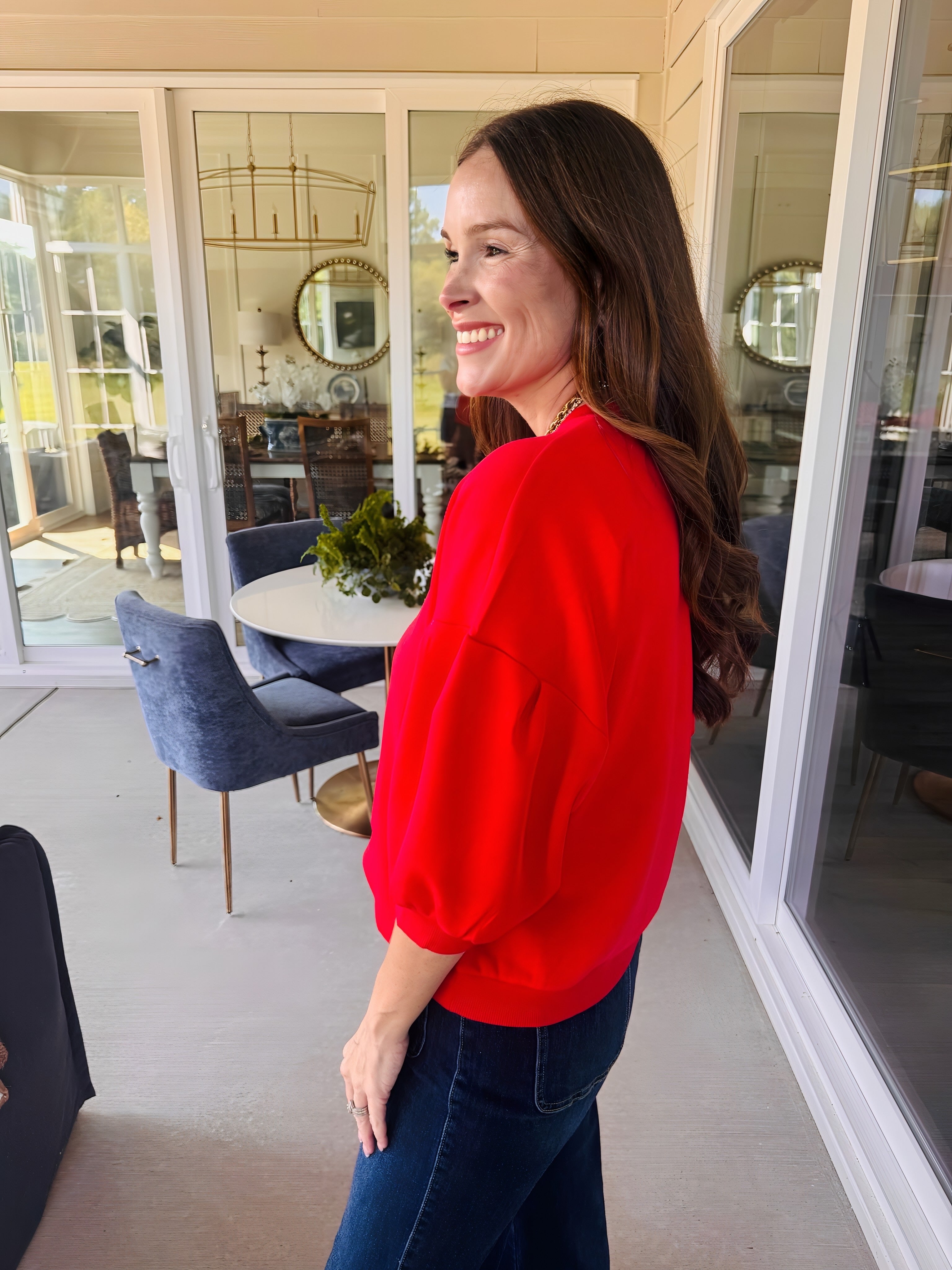 The Scout Top Red