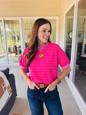 The Getaway Top Pink