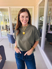 The Getaway Top Olive