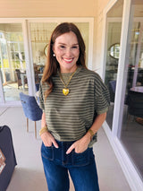 The Getaway Top Olive