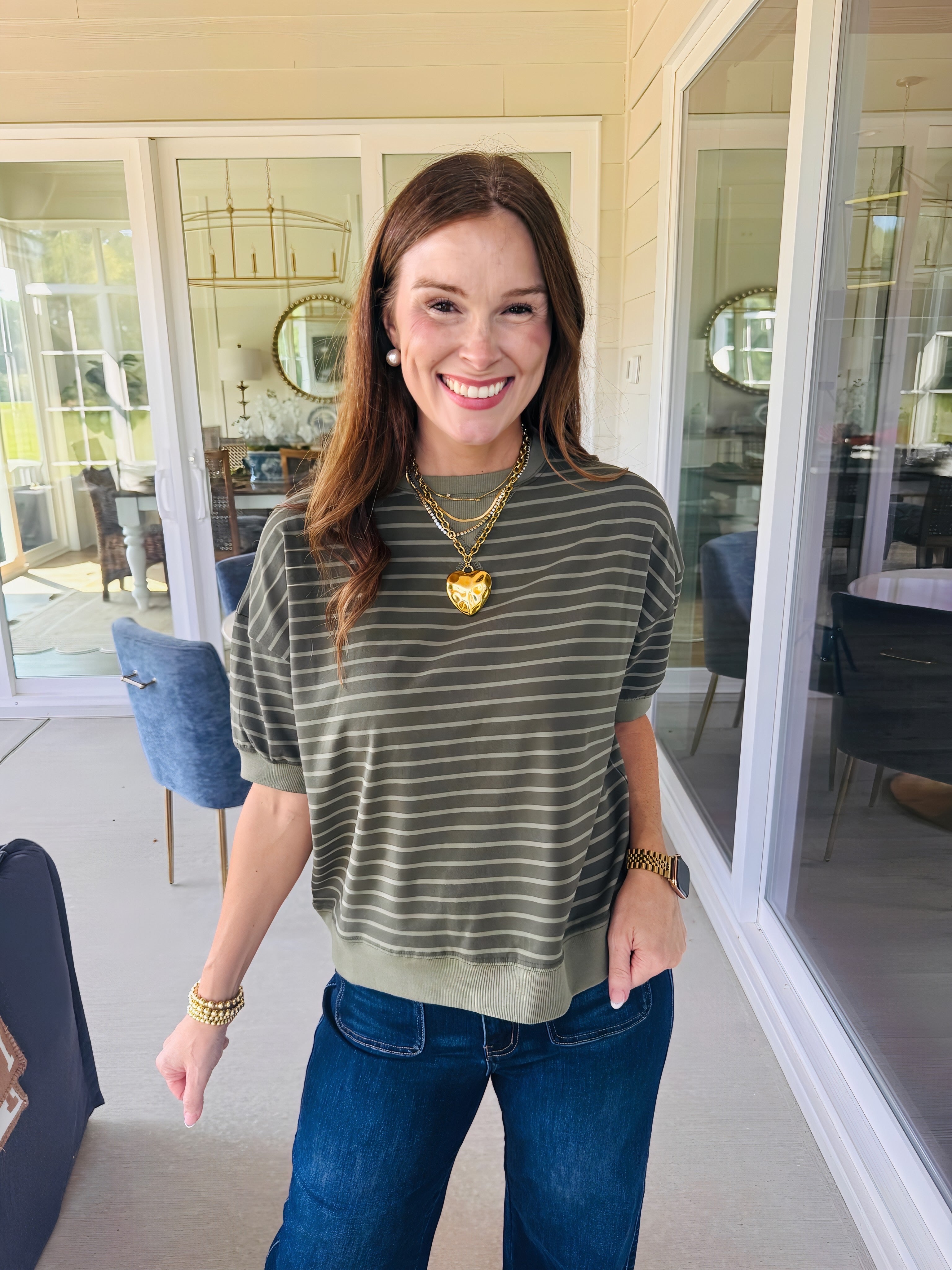 The Getaway Top Olive