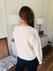 The Garden Party Cardigan Ivory