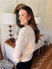 The Garden Party Cardigan Oatmeal