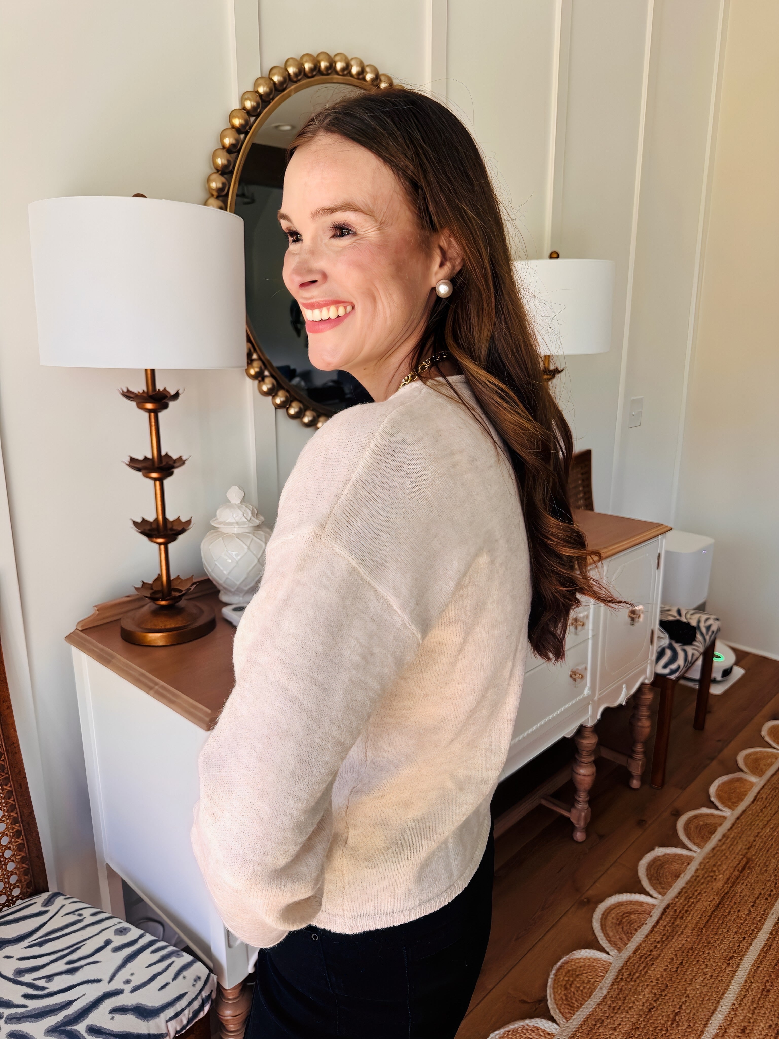 The Garden Party Cardigan Oatmeal