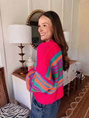 Multi Chunky Knit Cardigan
