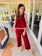 The Front Porch Set Burgundy