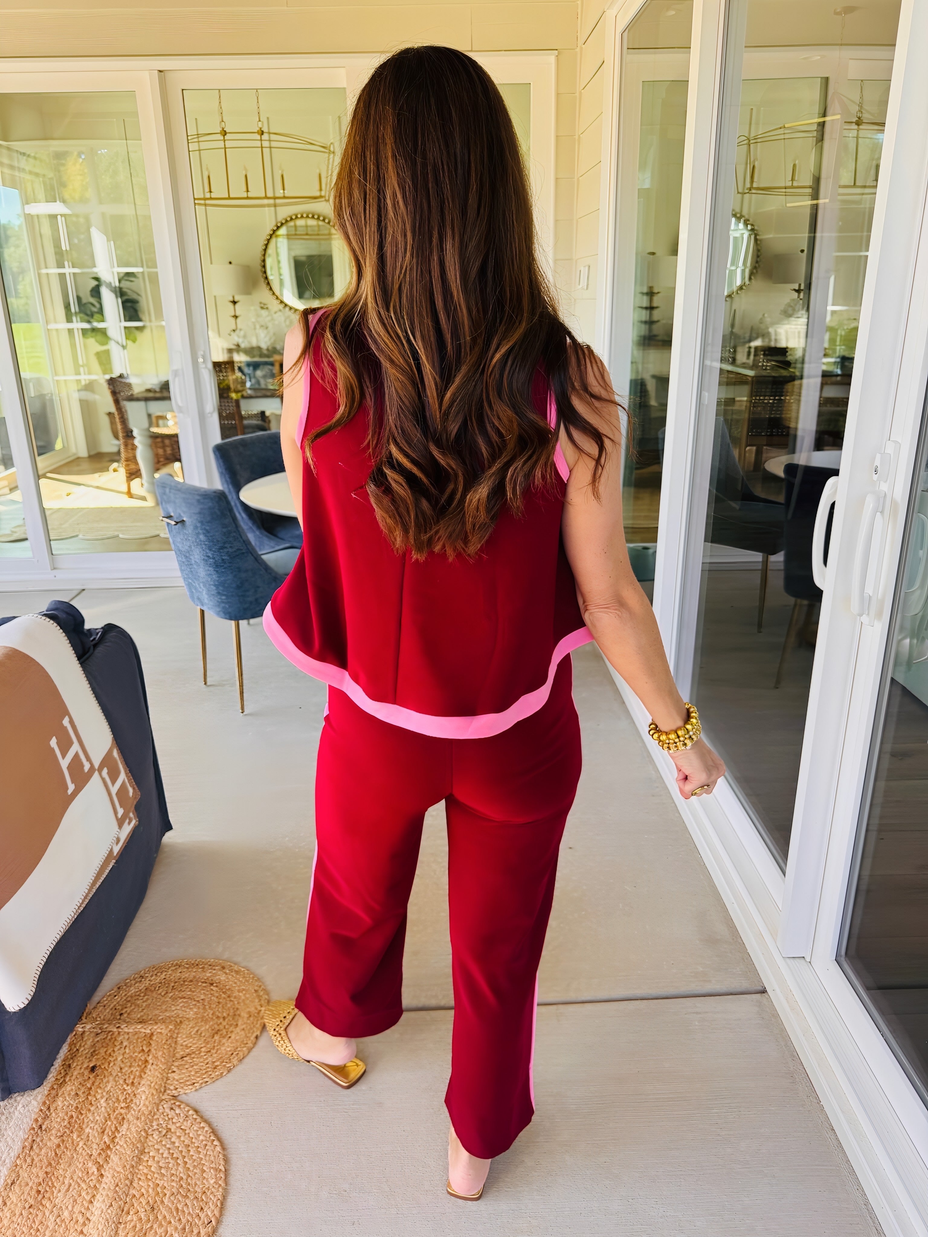 The Front Porch Set Burgundy