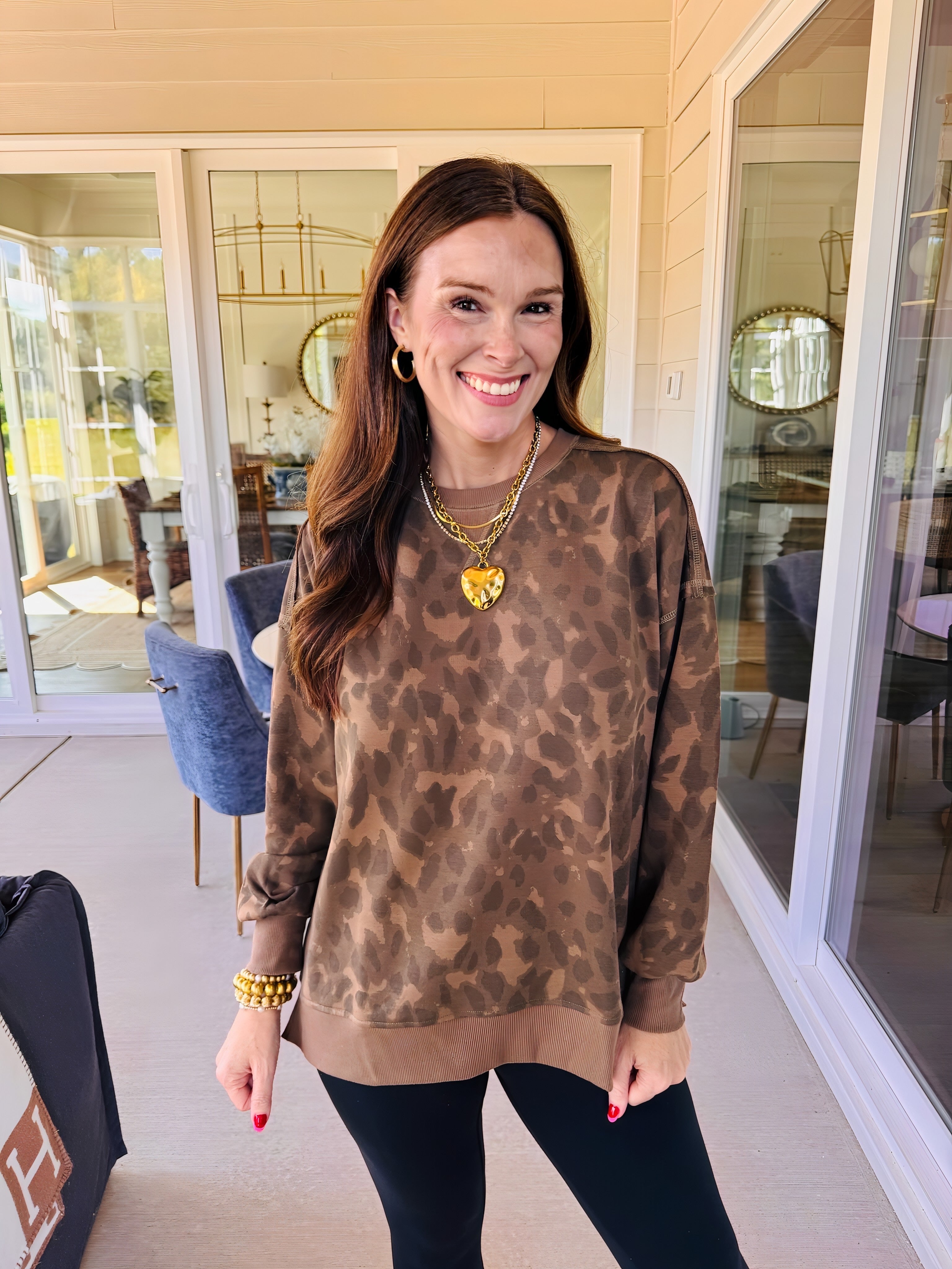 The Lola Leopard Pullover