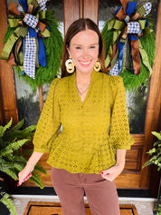 The Sadie Girl Top Olive
