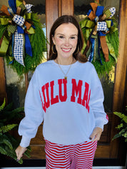 Lulu Mac White/Red Sweatshirt