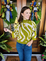 The Safari Zebra Sweater