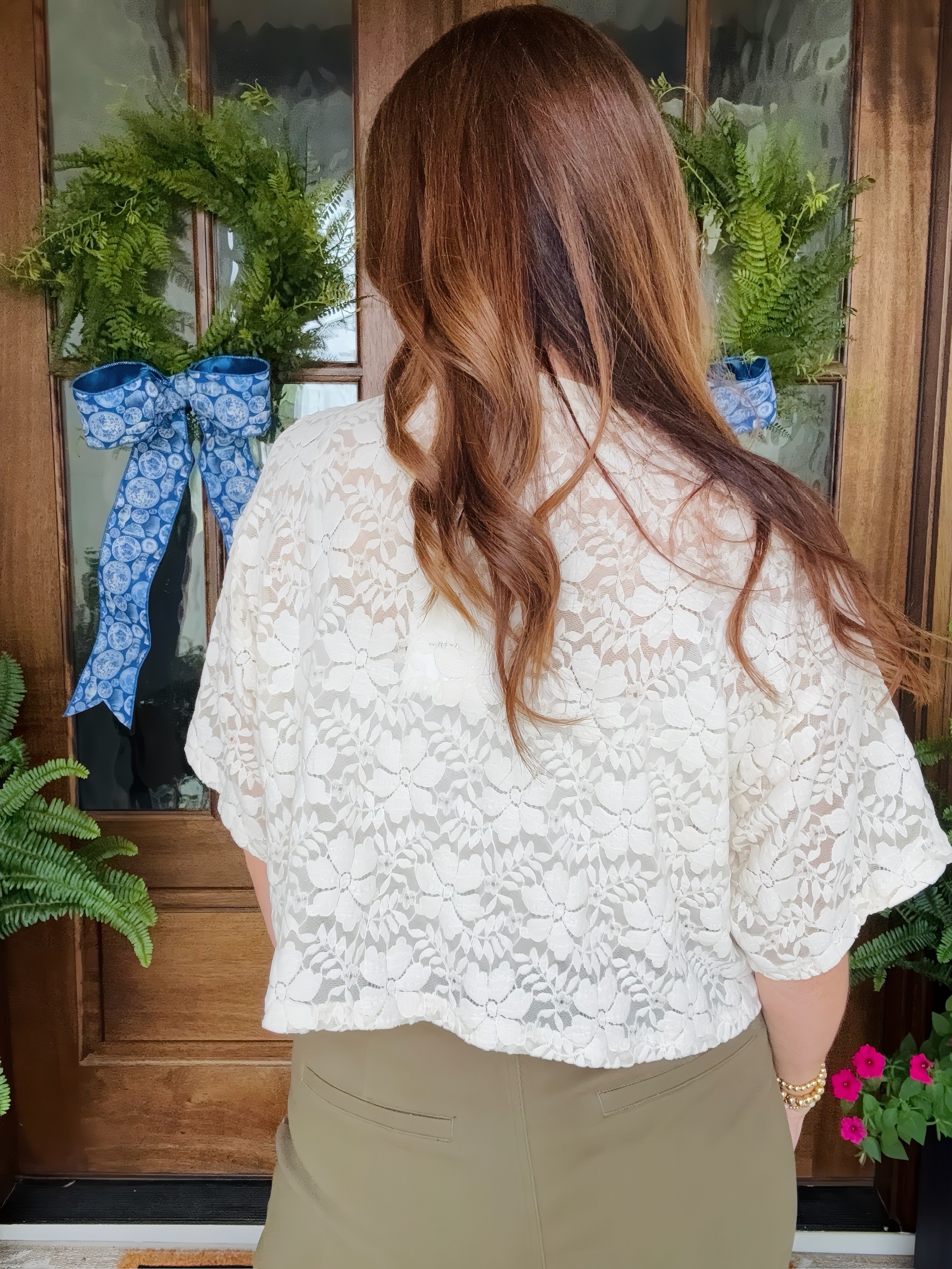The Nicole Top Cream