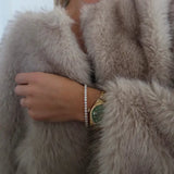 Gold Stretchy Tennis Bracelet