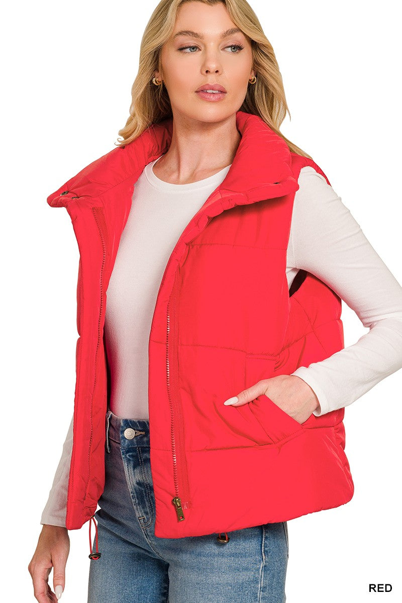 Red Puffer Vest